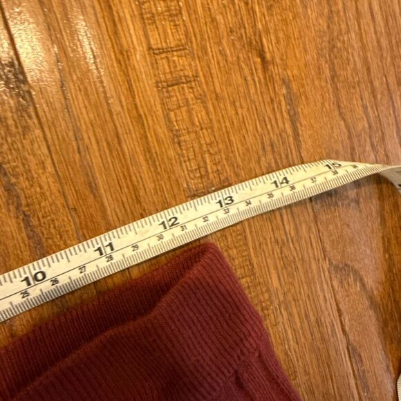 A New Day burgundy knit accordion pleat midi skirt size M - Picture 5 of 8